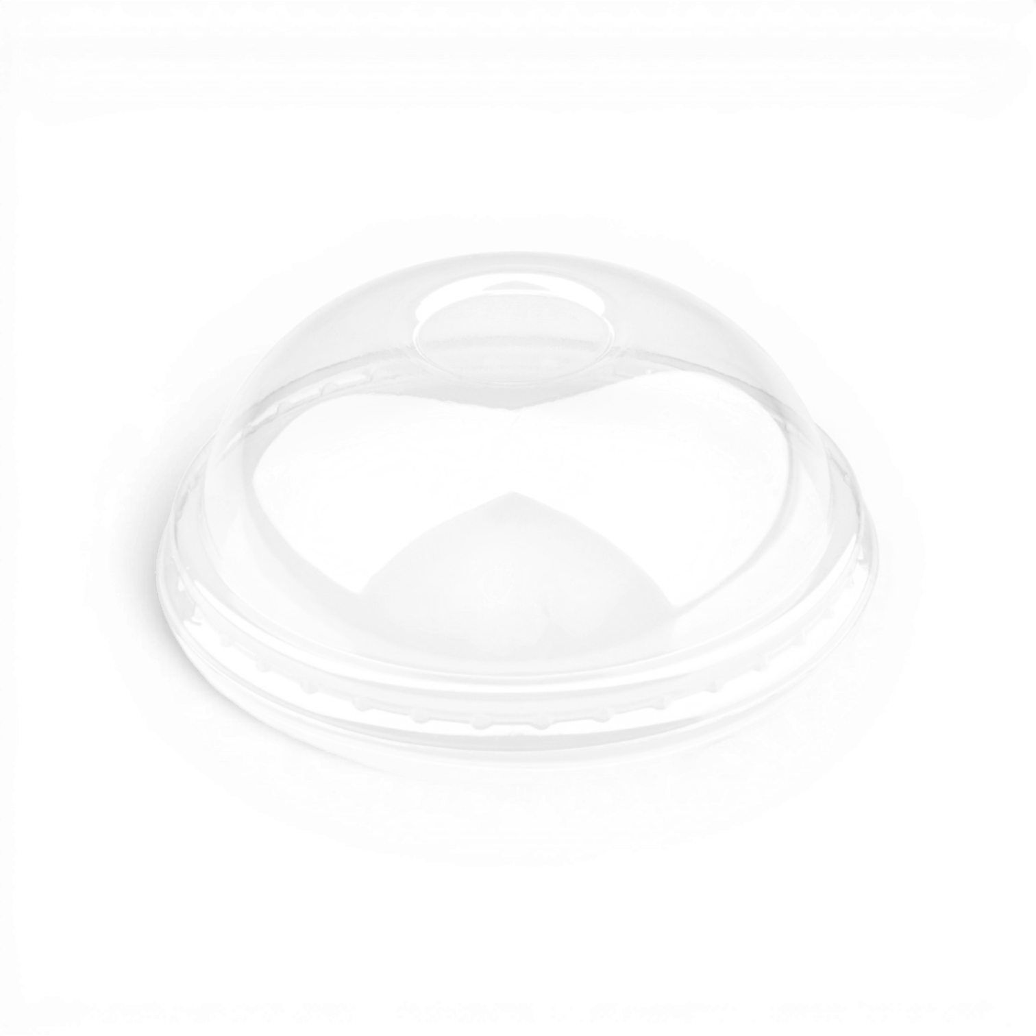 500ml Dome Lid with Hole (100 Units)